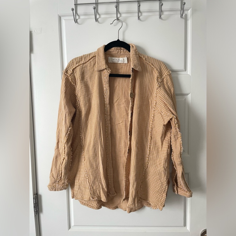 Free People Muslim Striped Button down